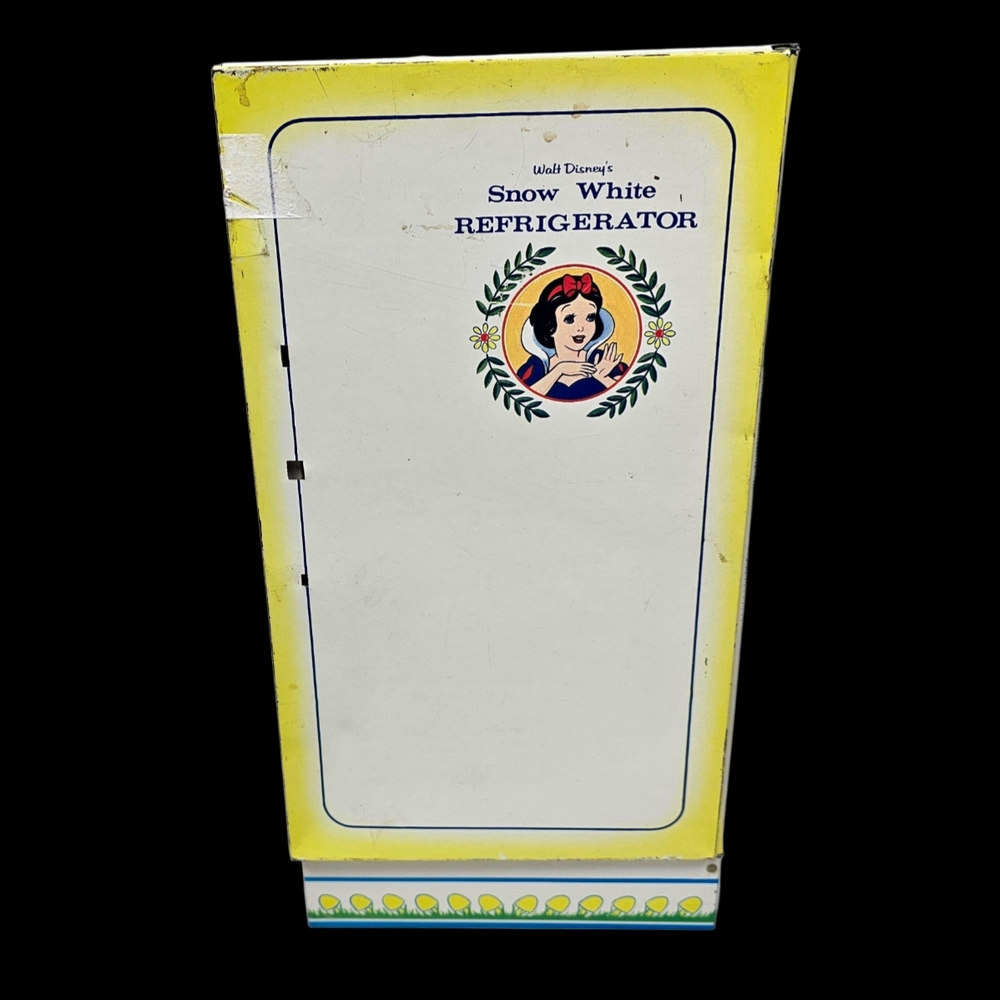 Vintage Wolverine Snow White Tin Litho Play Refrigerator Toy | 15" | Read Descr.